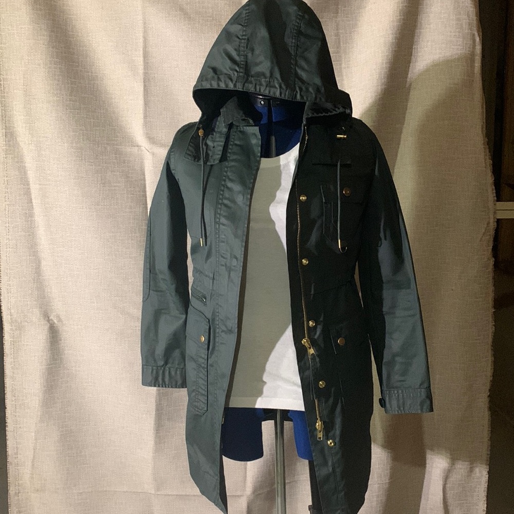 J.Crew Green Anorak Jacket